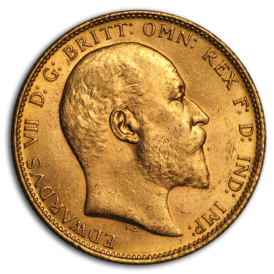 1910S Australia Gold Sovereign Edward VII BU Coin For Sale Australia